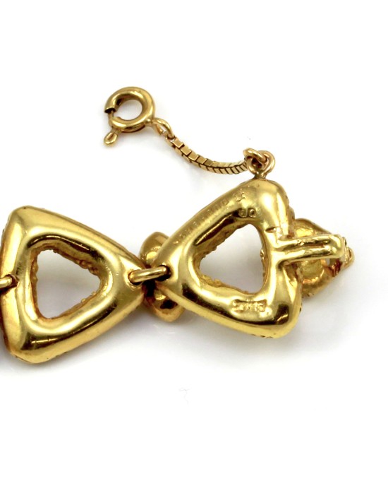BOUCHERON Triangle Link Gold Bracelet in 18K Yellow Gold